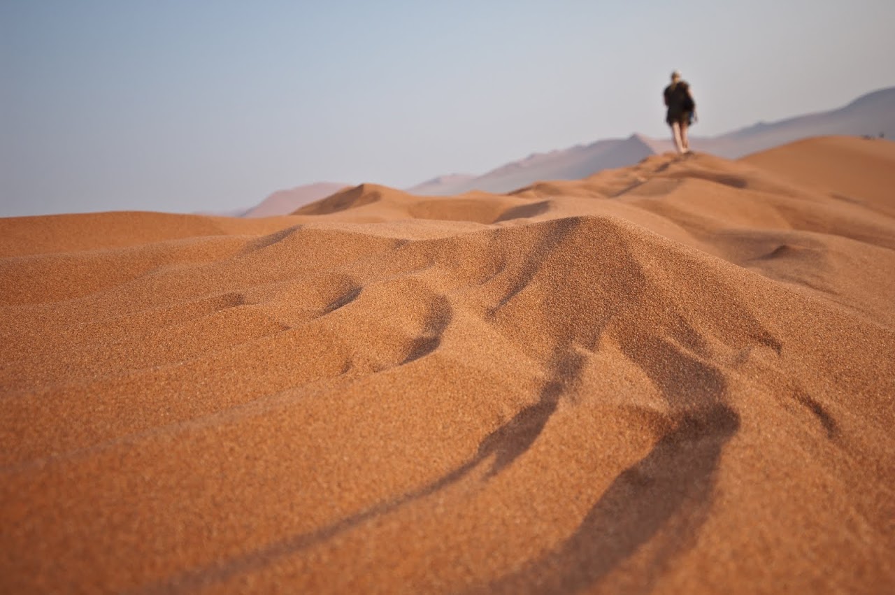 Namib desert sand dunes