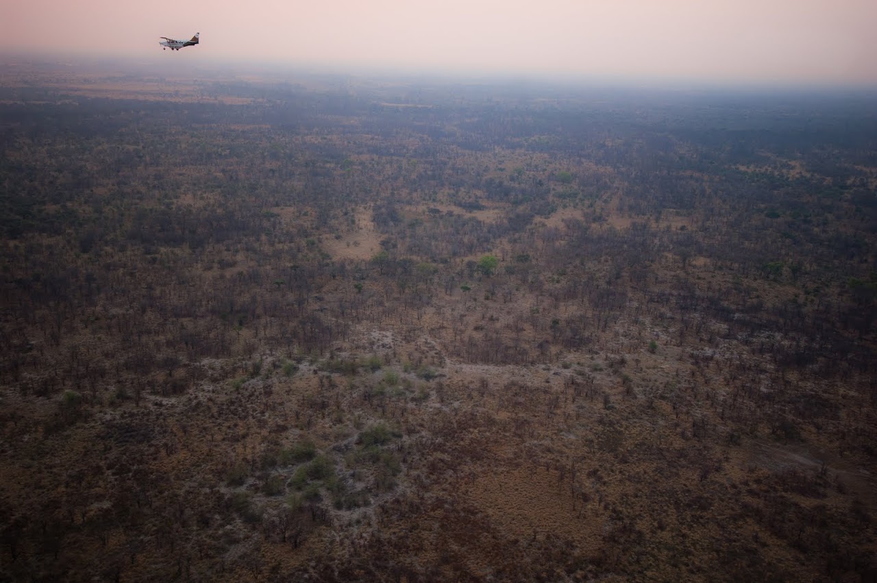 Flying over the Okavango