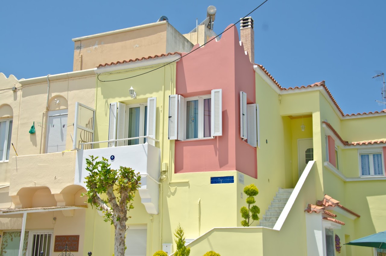Colorful houses in Kos