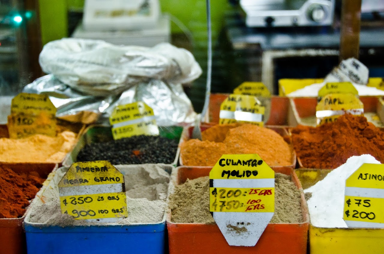 Spices at Mercado Central in Costa Rica