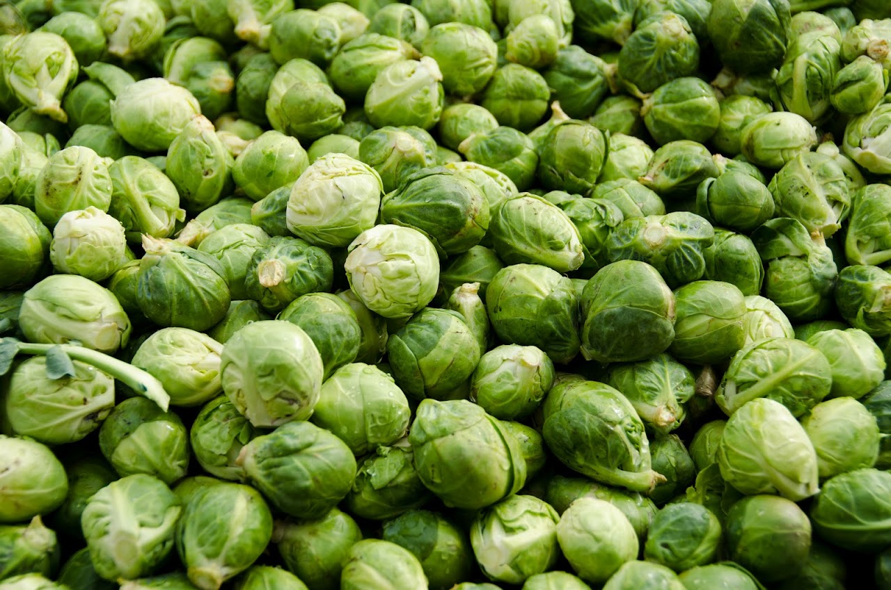 Brussel sprouts at the Dolac market