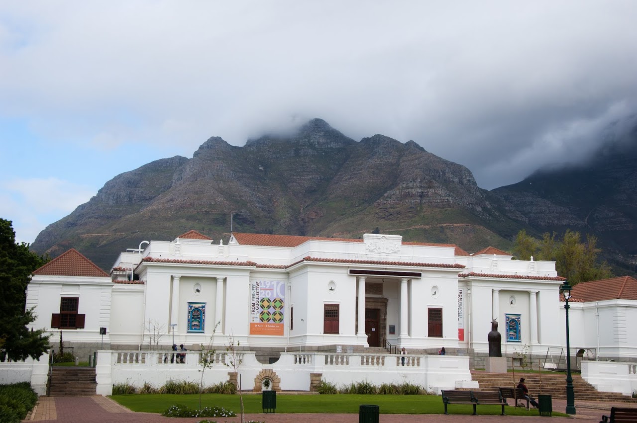 Table Mountain from the museum in Cape Town