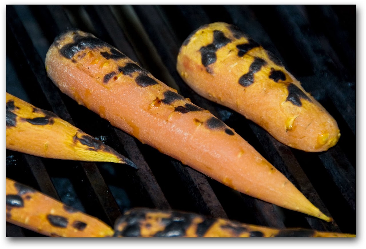 Grilled carrots