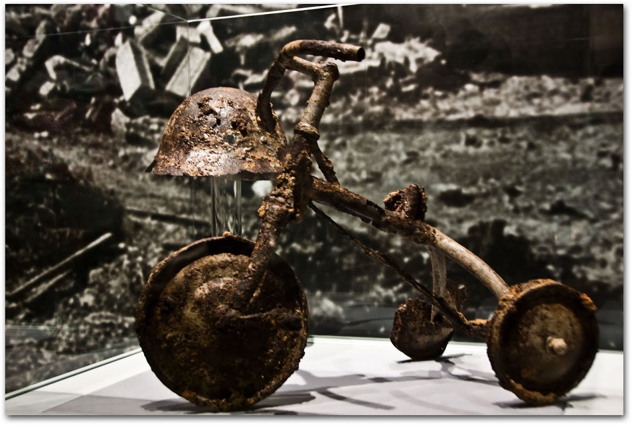 Remnants of a tricycle at Hiroshima