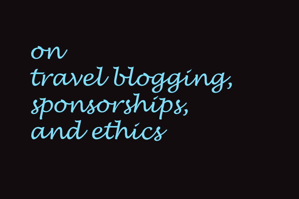 Blogging and sponsorships