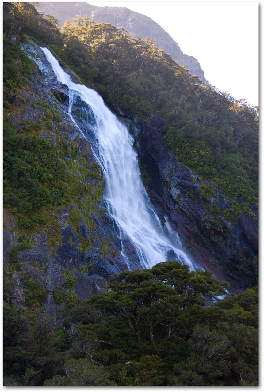 Waterfall near Milford Sound